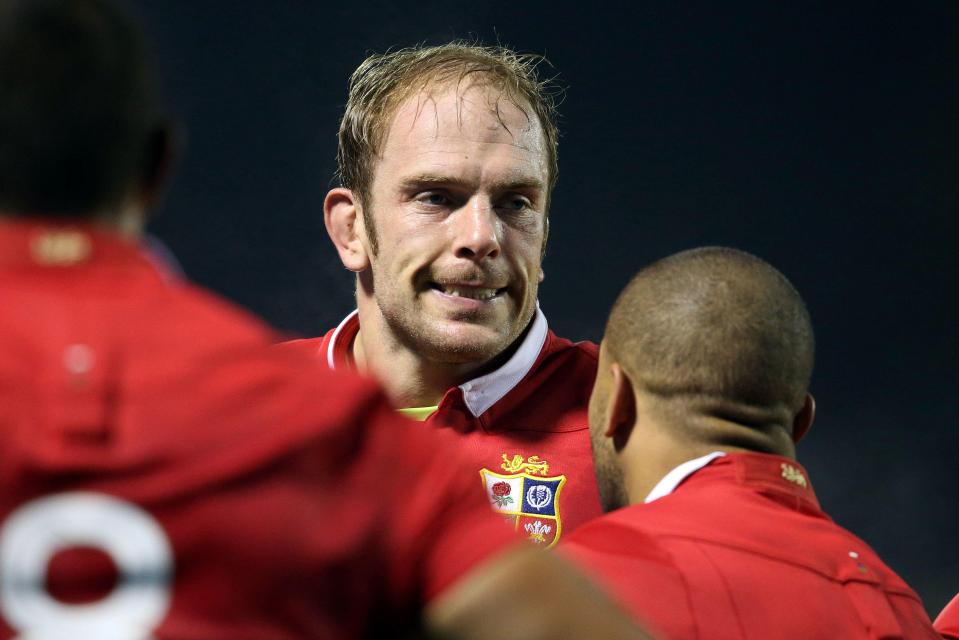 Alun Wyn Jones shows his frustration as the Lions struggle 