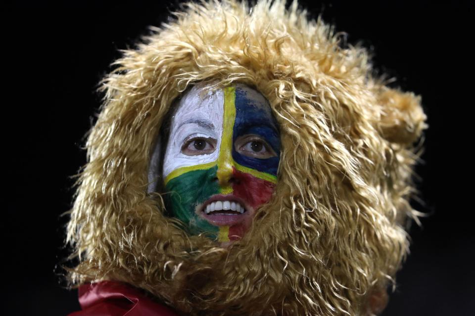 There were an impressive number of Lions fans at the first game of the tour