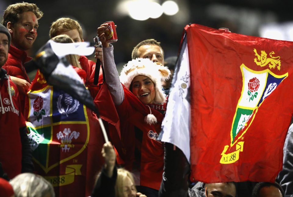  Lions fans were out in force three weeks before the first Test match