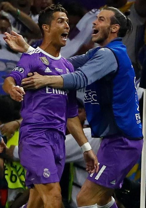 Cristiano Ronaldo and Real team-mate Bale