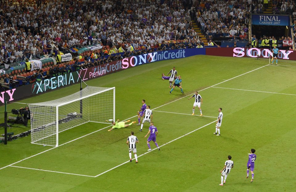  A bird's eye view of Cristiano Ronaldo scoring past Gianluigi Buffon