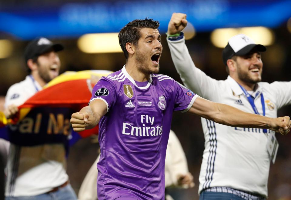  Could Alvaro Morata celebrating the Champions League win be his last success with Real Madrid?