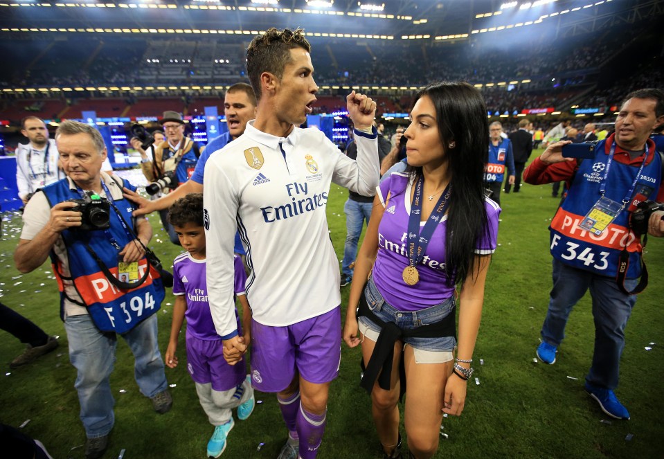 Cristiano Ronaldo and Georgina Rodriguez already celebrated back at the Bernabeu