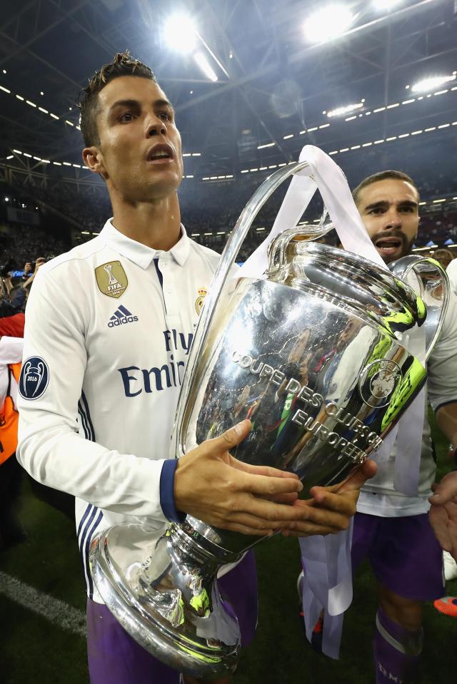  Cristiano Ronaldo ended the season by helping Real Madrid win the Champions League