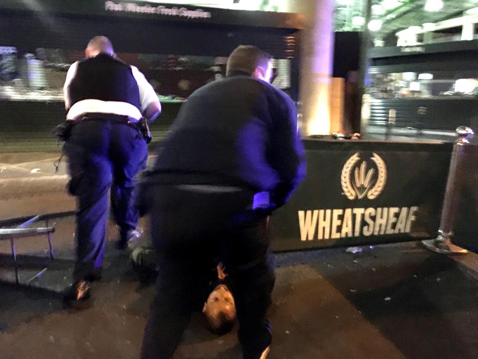  The ringleader of the terror gang pictured here after being shot in Borough Market