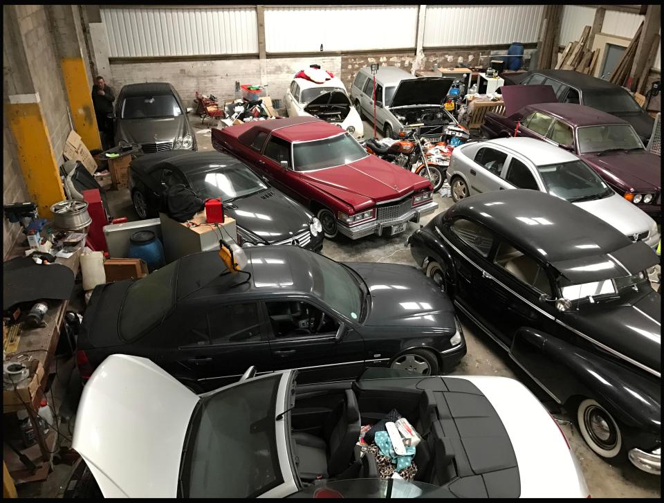  Collection was described as a 'graveyard' with garage packed with classics