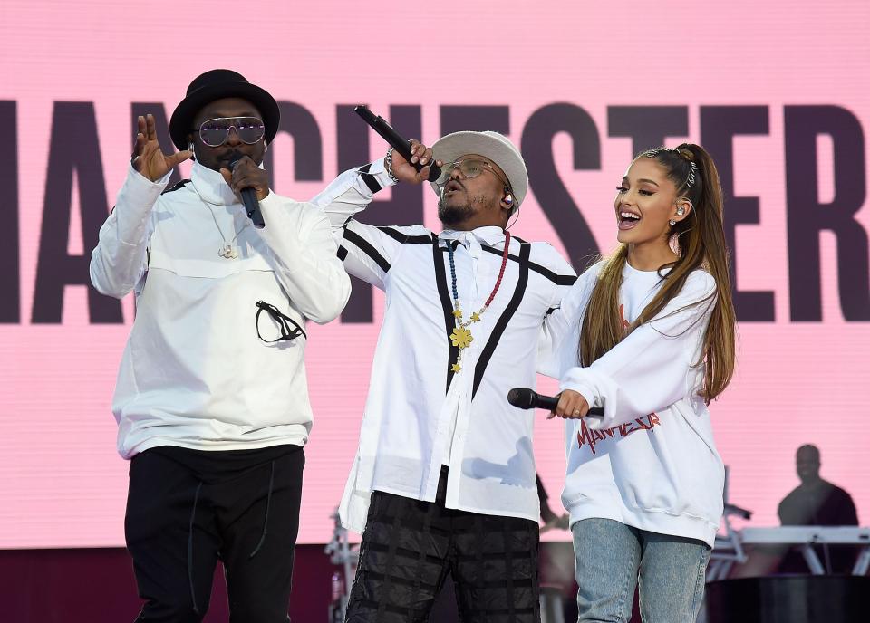  Black Eyed Peas performed at the One Love Manchester benefit concert to an audience of 50,000