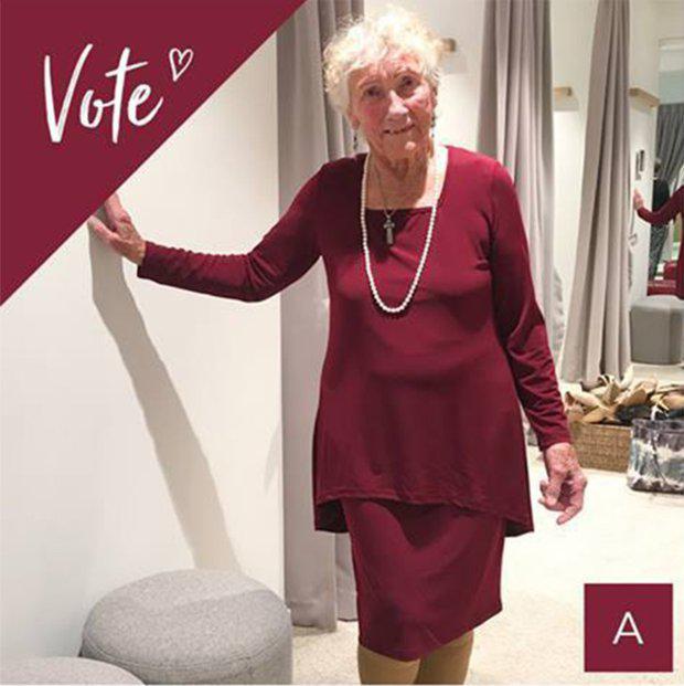  Sylvia, 93, visited the shop Birdsnest who then posted on social media to help her pick an outfit for her wedding