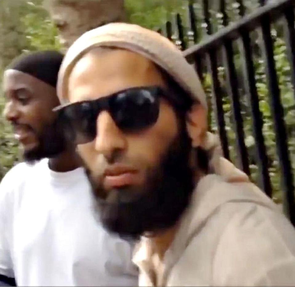  Hussain was close pals with London Bridge attack ringleader Khuram Butt, seen here in sunglasses on the Channel 4 show The Jihadi Next Door