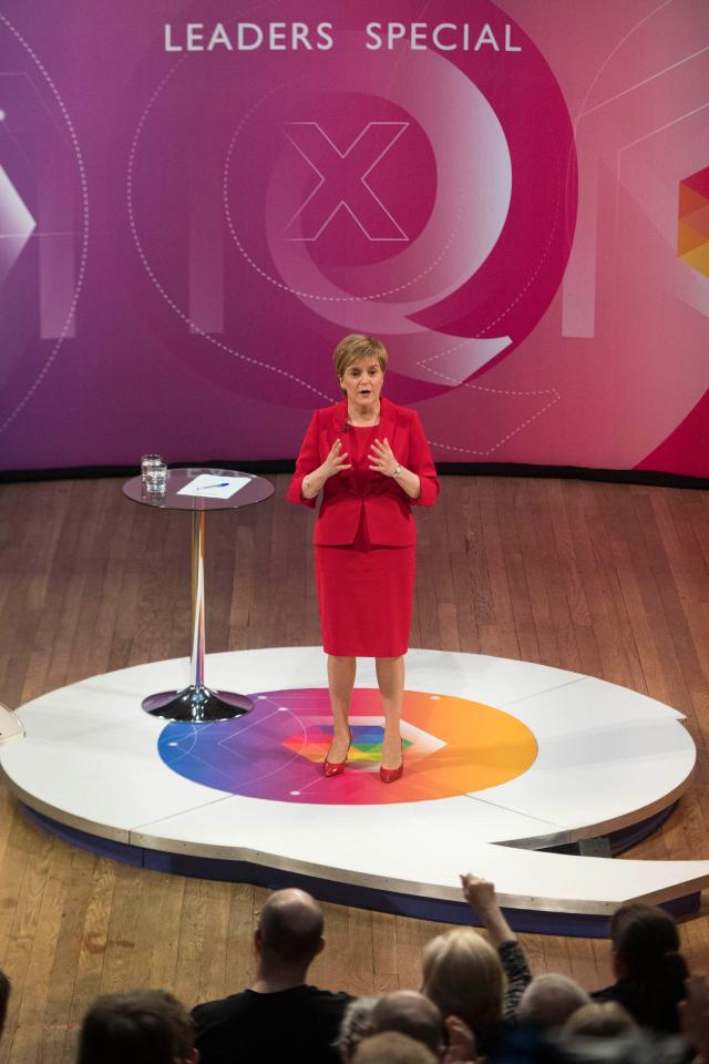  Nicola Sturgeon was grilled by a fiery audience this evening