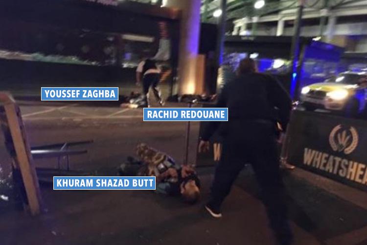  The London Bridge terrorists were shot dead by police after rampaging through Borough Market