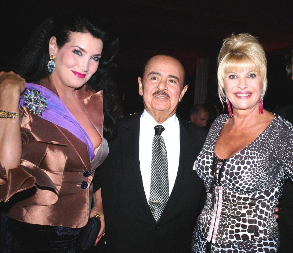  The playboy at Cannes in 2005 with wife No2 Laura and Ivana Trump