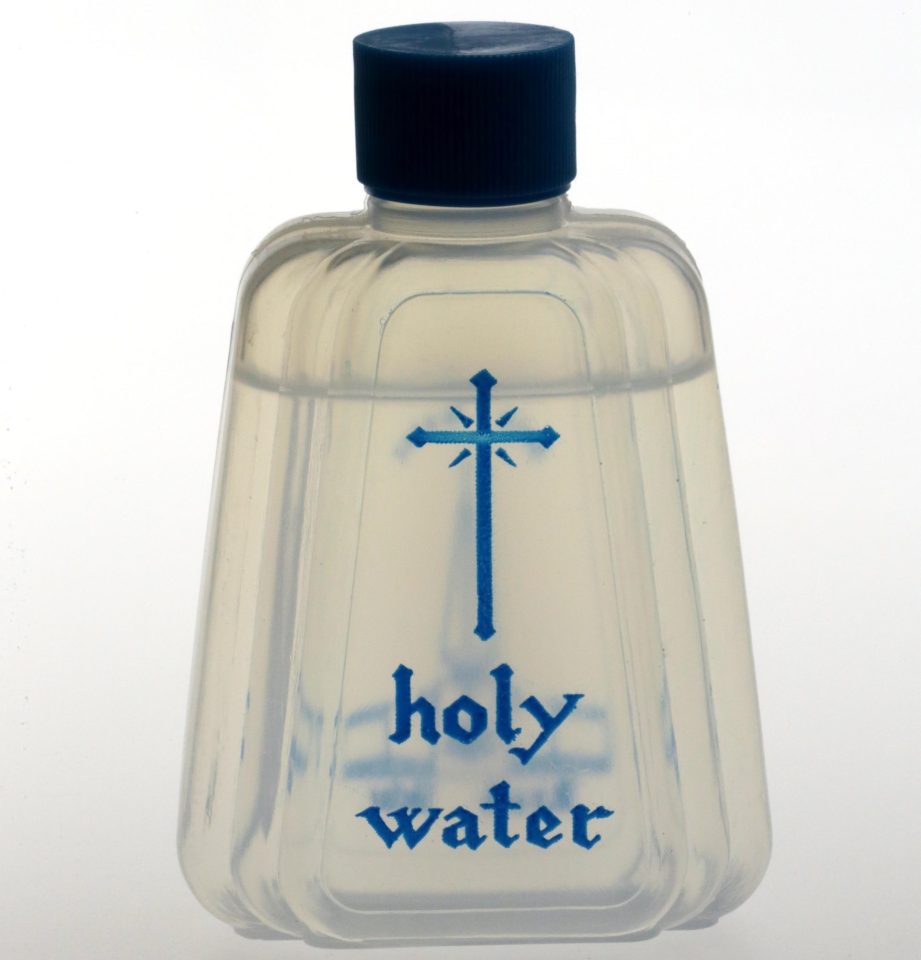 According to an Israeli local, holy water is either water from the Jordan river or simple tap water