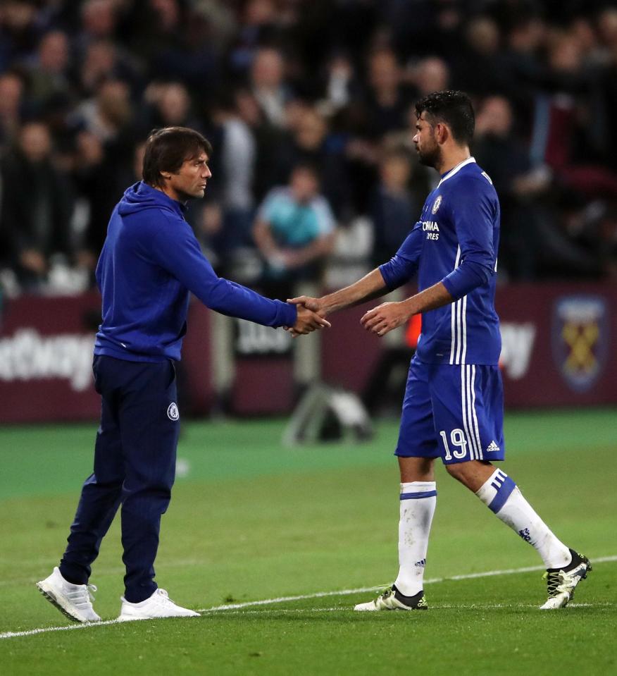 Antonio Conte has told Diego Costa he is no longer needed at Chelsea