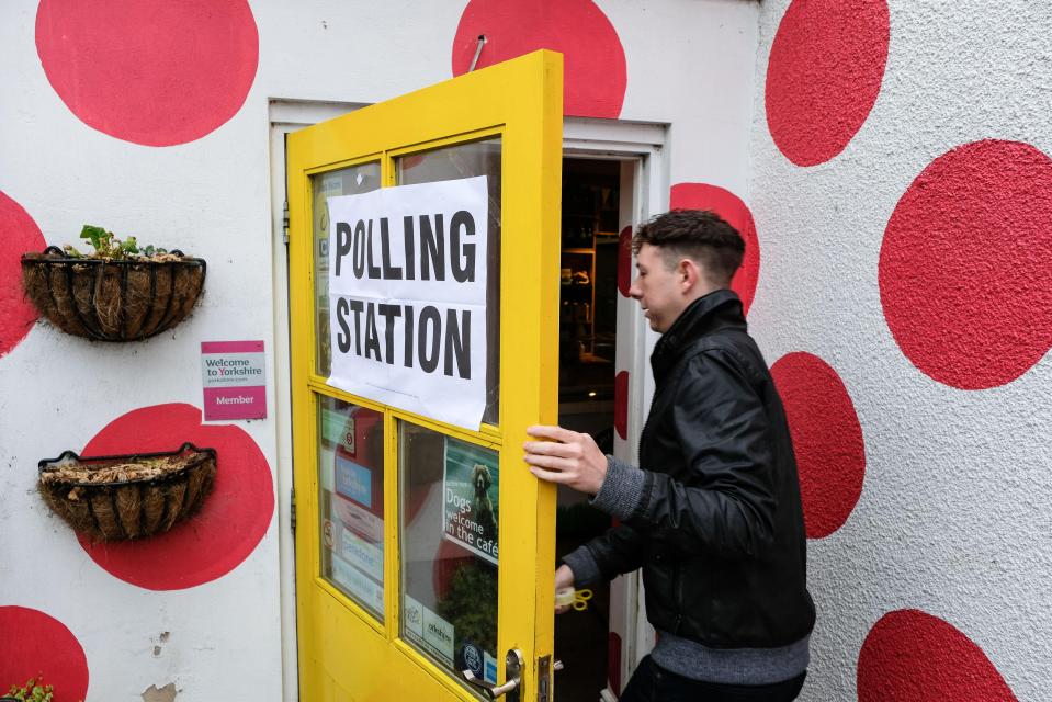  Spotted Bank View Cafe, Sheffield, one of the more unusual polling stations doted across the UK