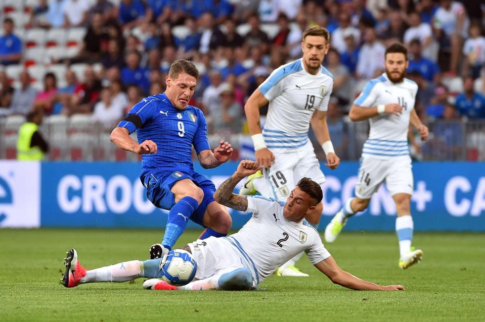  Belotti escaped the speculation over his future by playing for Italy against Uruguay this week