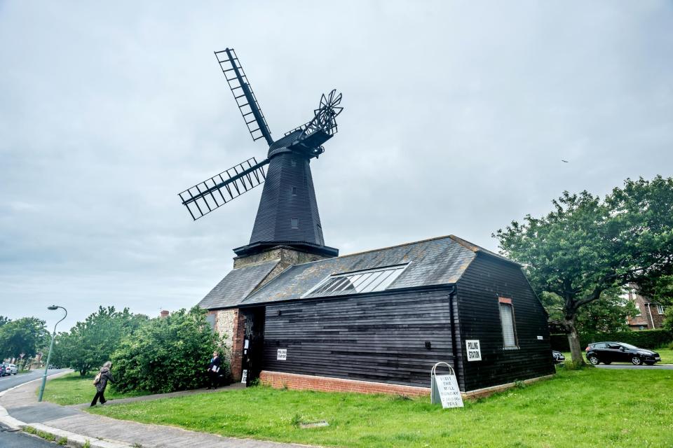  One polling station was set up in a windmill in West Blatchington, East Sussex