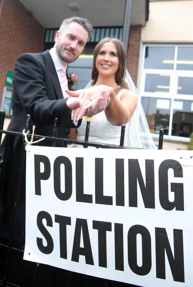  The couple ruled out spending their wedding night at the count