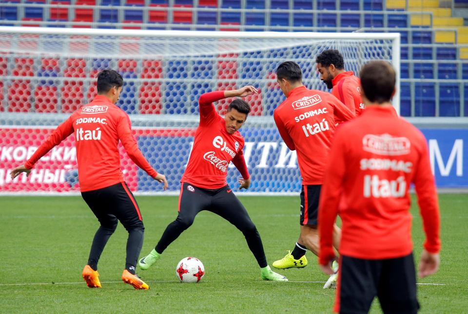 Alexis Sanchez is currently in Russia preparing for the Conferation's Cup with Chile