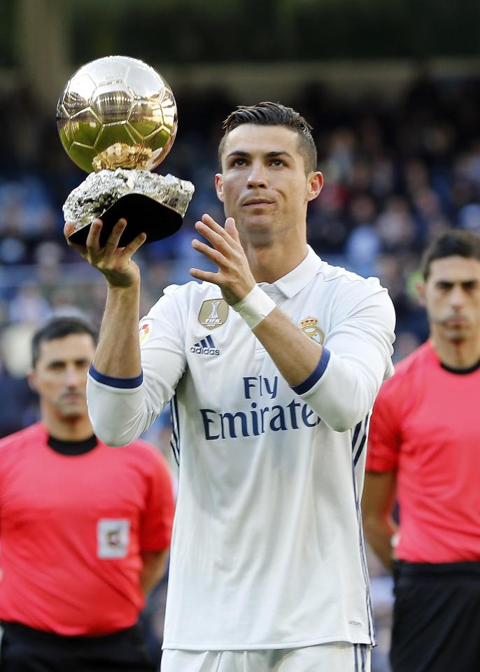  Cristiano Ronaldo won his third Ballon d'Or with Real Madrid earlier this season