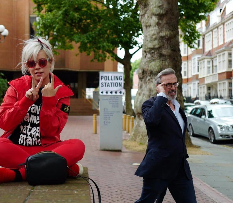 Popstar Lily Allen tweeted 'respect your youngers' 