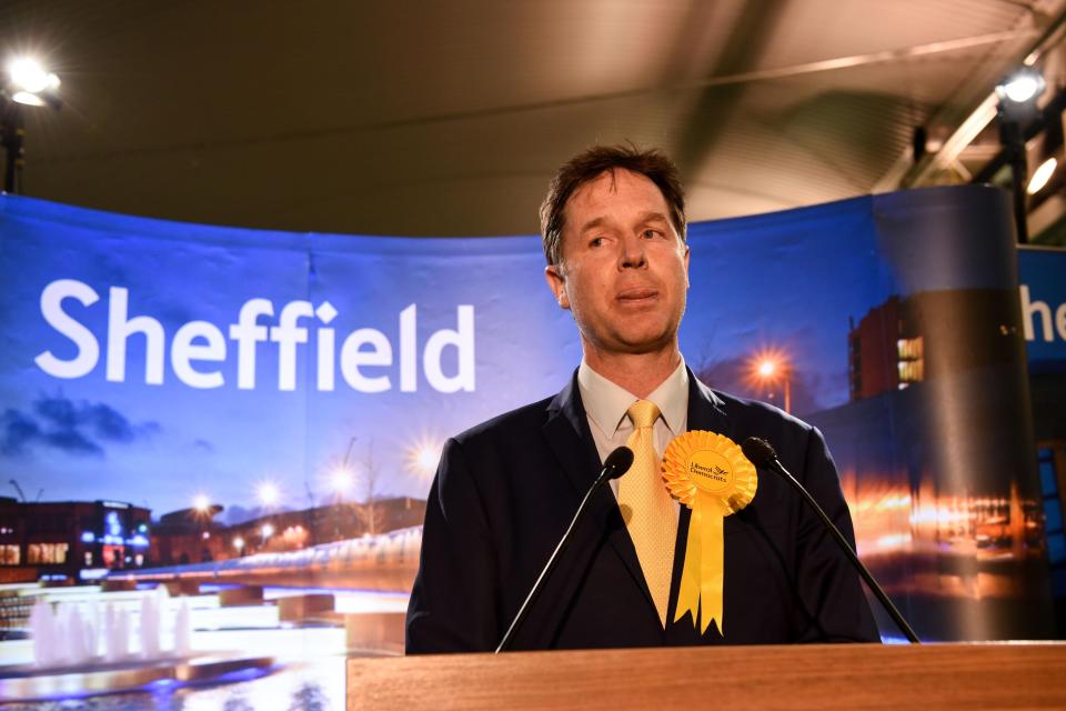  Lib Dem Nick Clegg lost his seat in a humiliating night for the Ex-Deputy PM