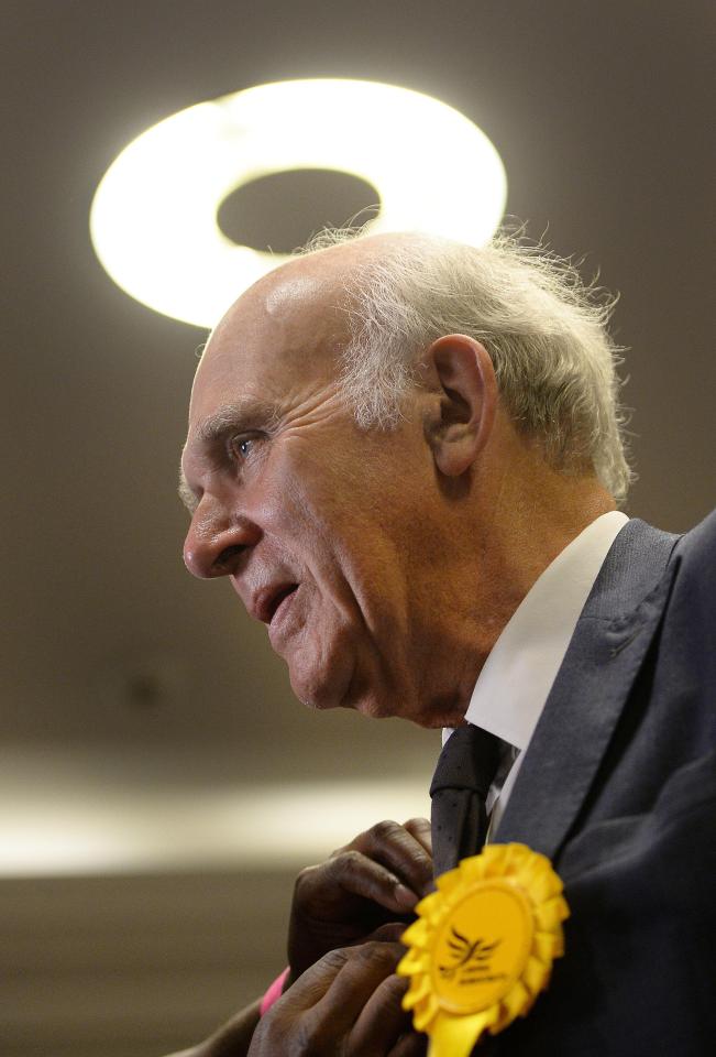  But former Cabinet minister Vince Cable won his Twickenham seat back from the Tories