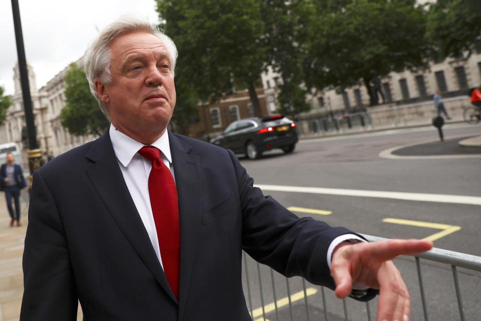  David Davis was the minister who pushed Mrs May hardest to go for an early election