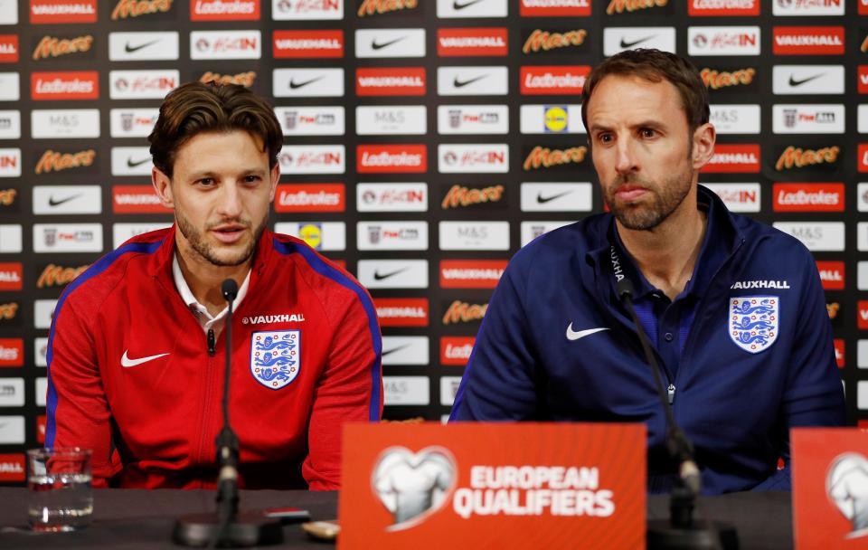 Adam Lallana Gareth Southgate