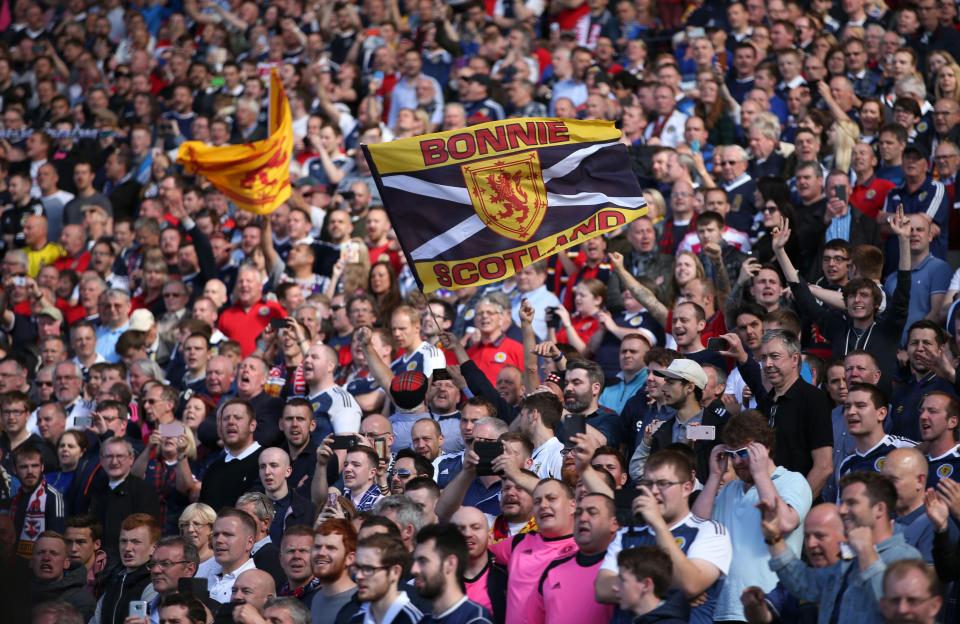  England played the World Cup qualifier against Scotland at Hampden Park