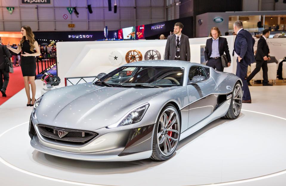  Hammond was driving a Rimac Concept One - an electric super car worth £2million