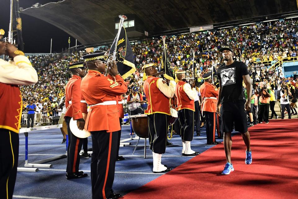  Usain Bolt walked out on a red carpet