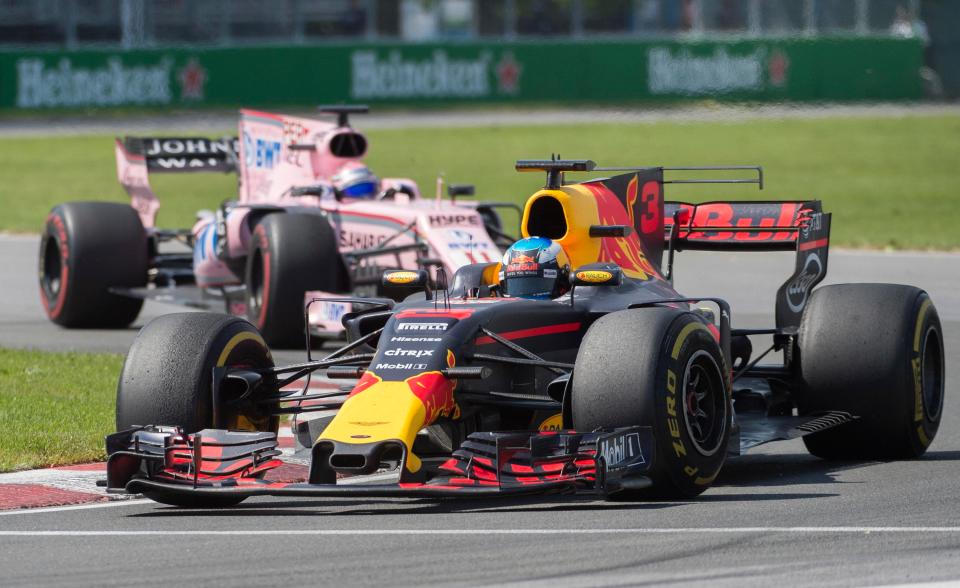  Daniel Ricciardo finished the Canadian Grand Prix in third