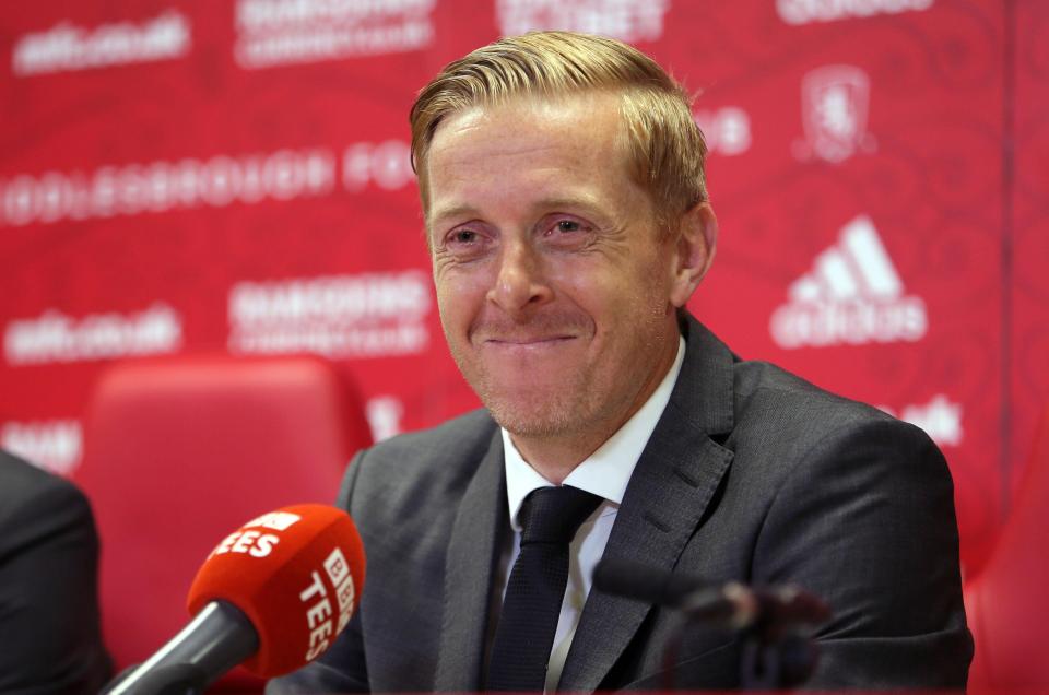  Garry Monk was officially unveiled as Middlesbrough's new manager on Monday