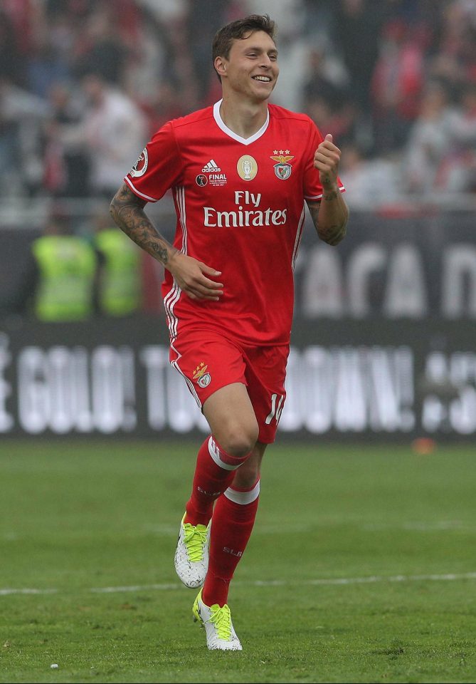 Victor Lindelof was wished 'all the best' by Benfica on Twitter today