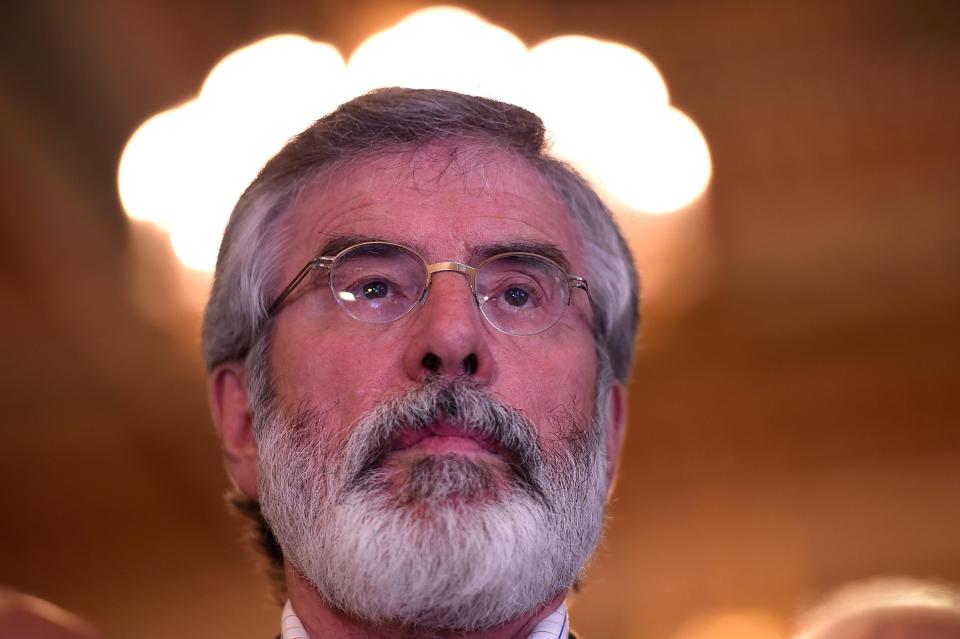 Sinn Fein's president Gerry Adams said a referendum on Irish unity was inevitable