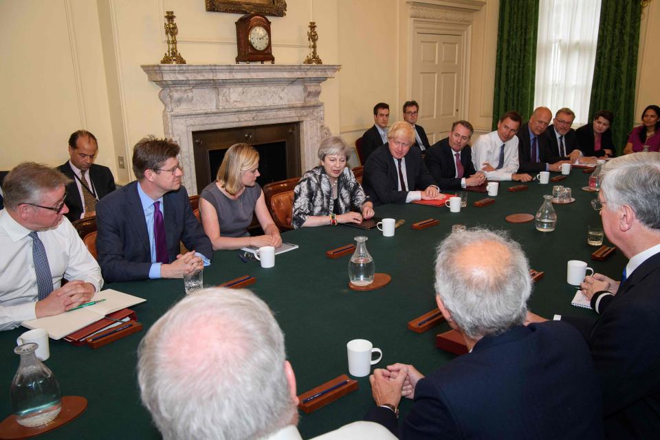  Theresa May chaired her first Cabinet meeting since her disastrous election campaign