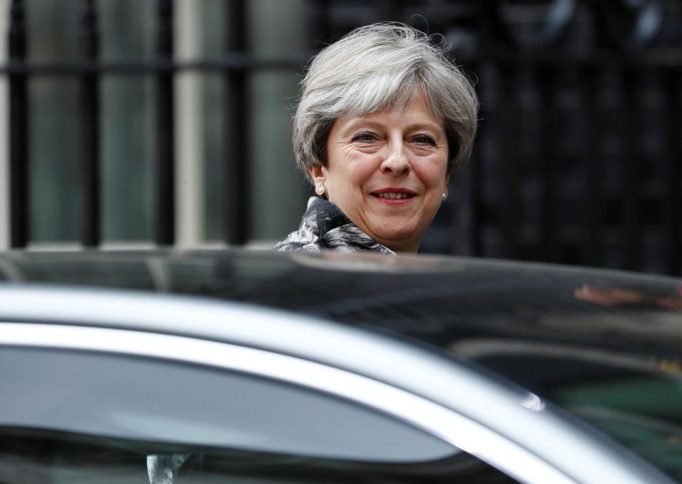  She smiled as she got in her car to drive the short distance to the Palace of Westminster