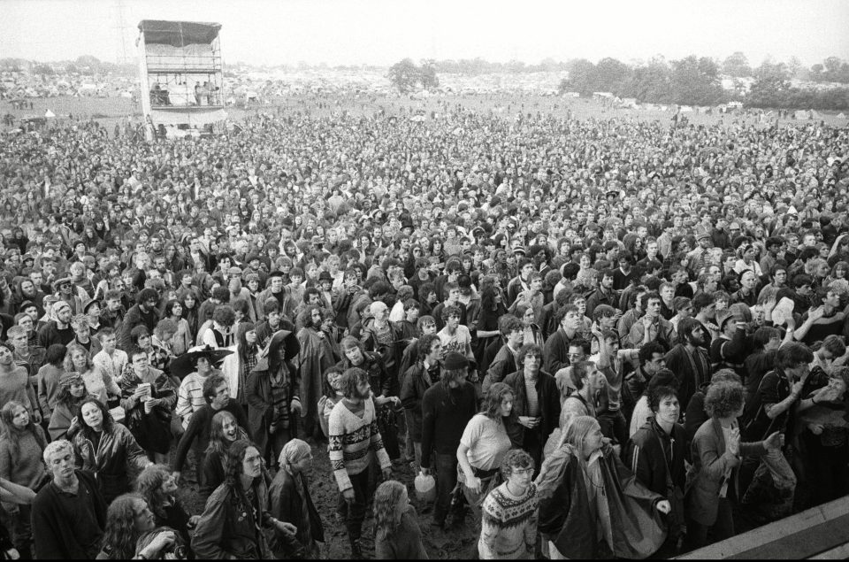  By 1982, when this shot was taken, Glasto had already morphed into something special. The festival was founded by Michael Eavis, who owns the land where it is held