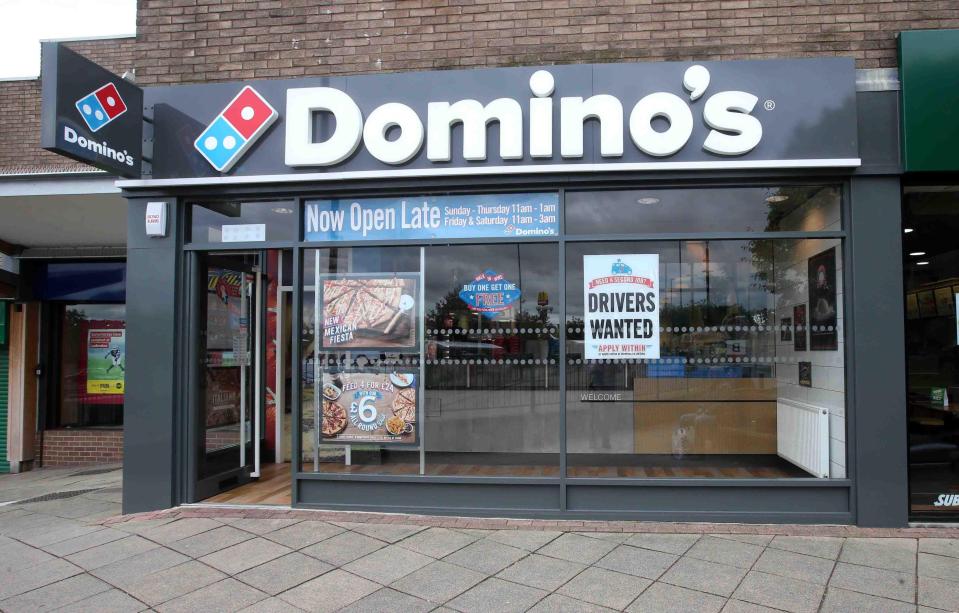  The couple ordered the takeaway treat from the Blaydon branch of the pizza chain