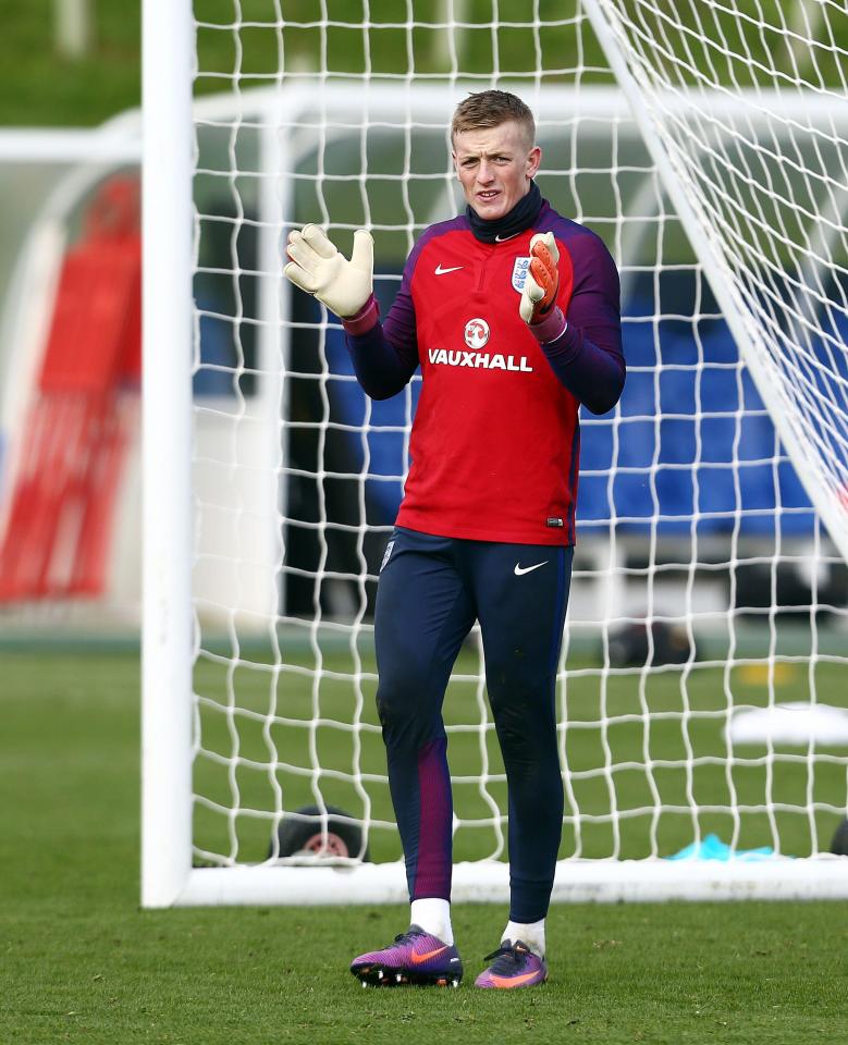 Jordan Pickford is currently on international duty with the England Under-21s