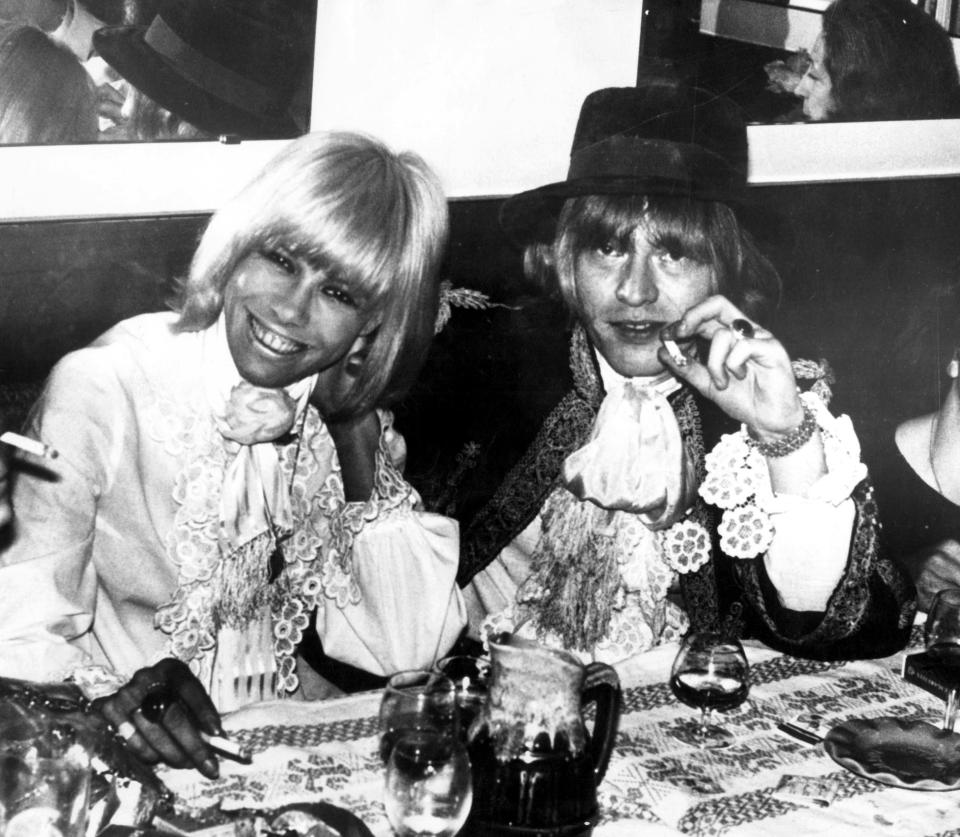  Brian and Anita at a party during the Cannes Films Festival in 1967 two years before Brian's death