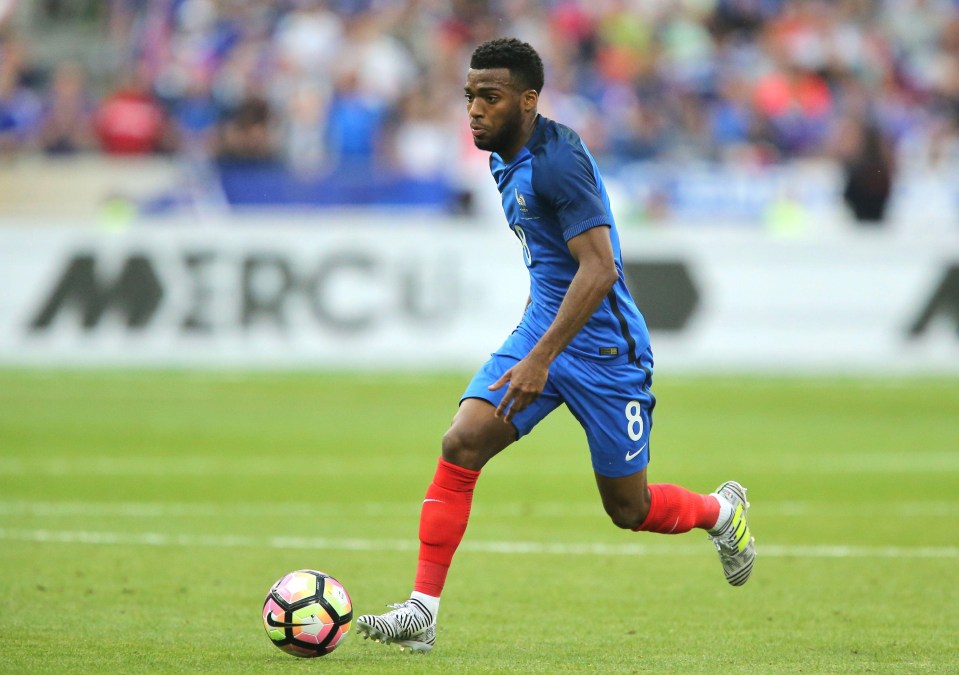 Thomas Lemar in action against England at the Stade de France