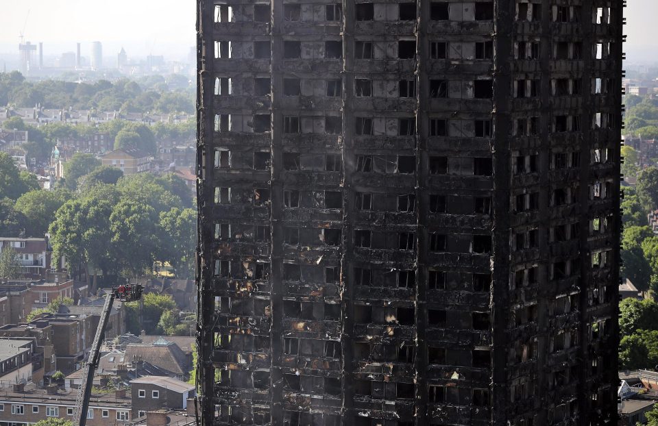  The gutted remains of the building today after the fire raged through Tuesday night