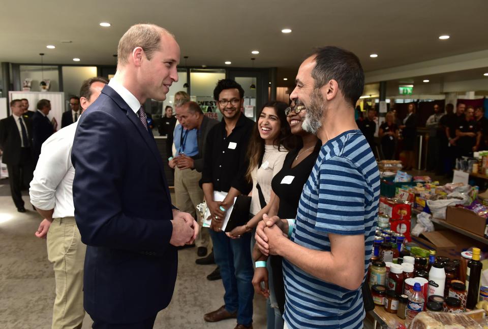  The Duke of Cambridge met members of the community affected by the Grenfell Tower blaze today