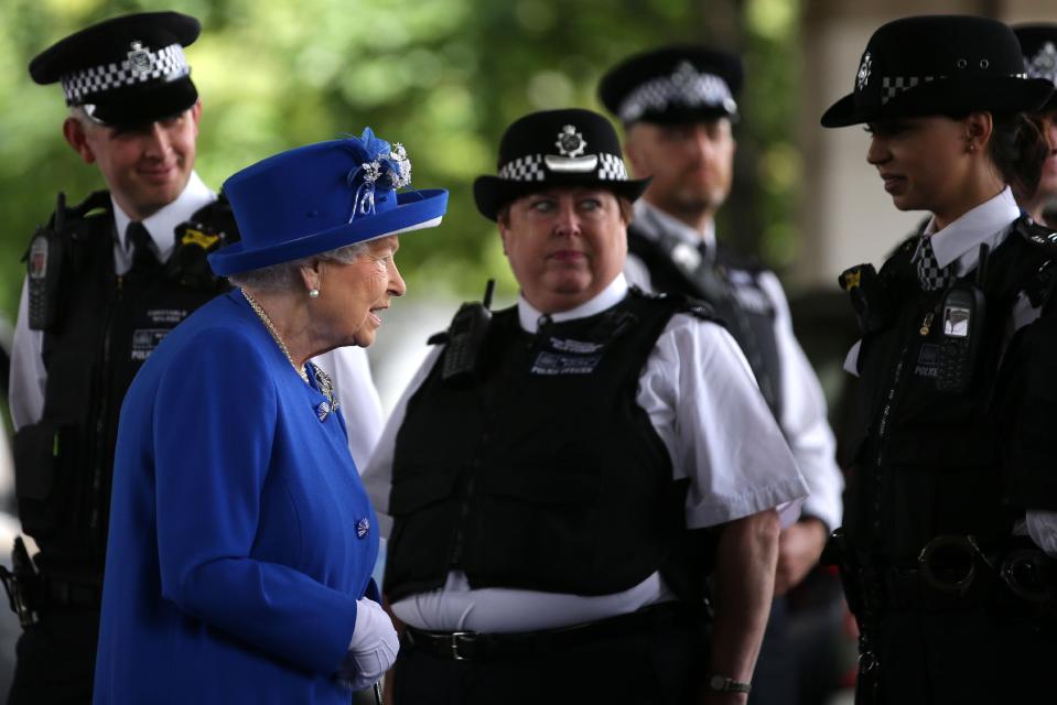  Her Majesty had yesterday praised the bravery of the emergency services who have worked tirelessly