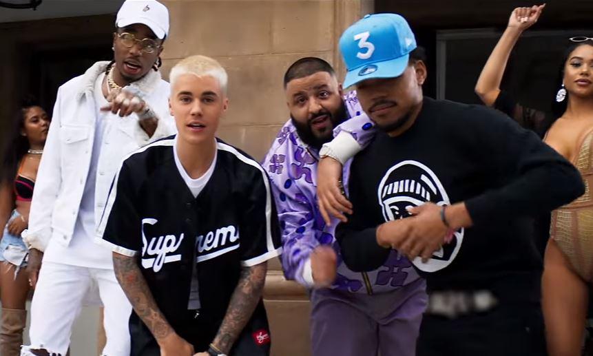  DJ Khaled, pictured with Justin Bieber, asked Iryna to star in his video after admiring her Instagram profile