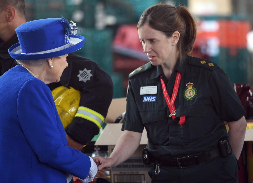  Many of those in attendance appeared emotional to meet Her Majesty