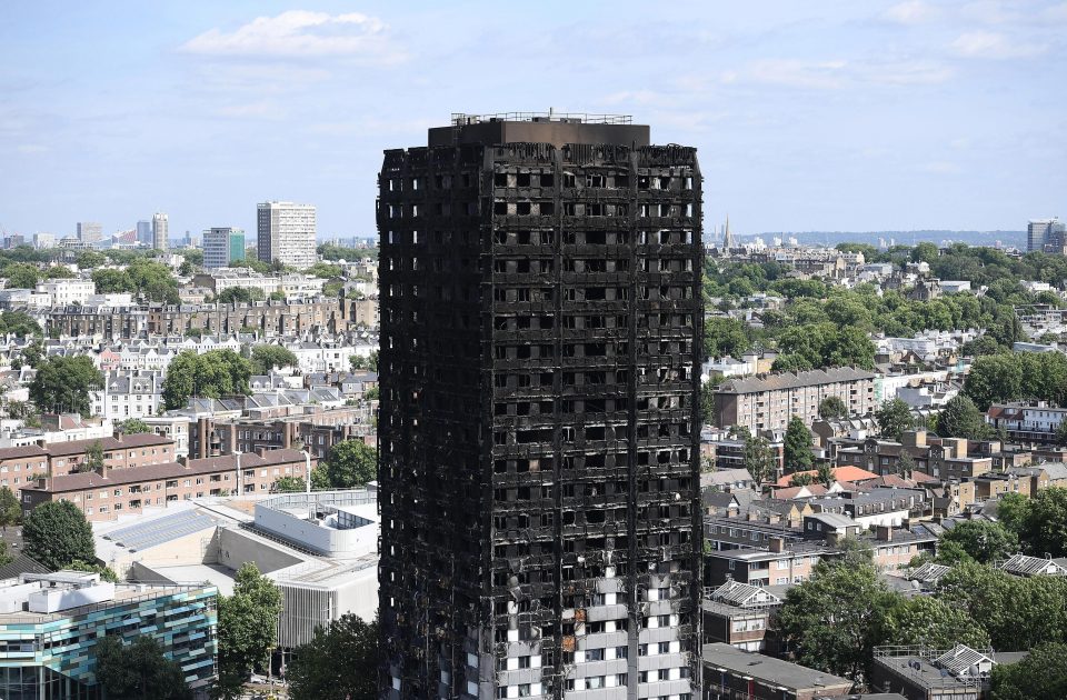  Caught in a trap... scores of neglected poor people are dead in the blackened hulk of a tower block  so close to some of Britain’s most opulent homes