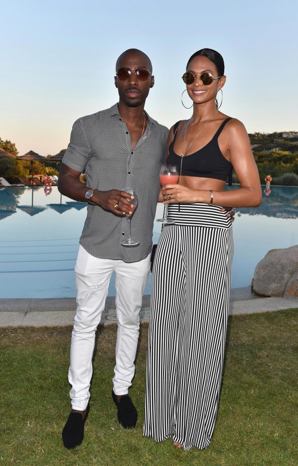  Alesha Dixon displayed her sculpted tum as she enjoyed a night out in Italy with her boyfriend Azuka Ononye